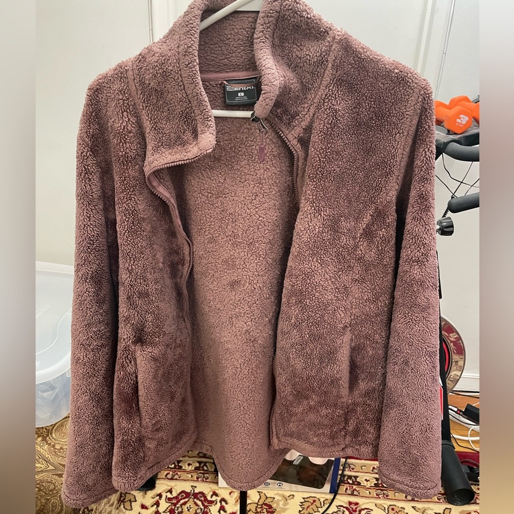 Fleece pink jacket